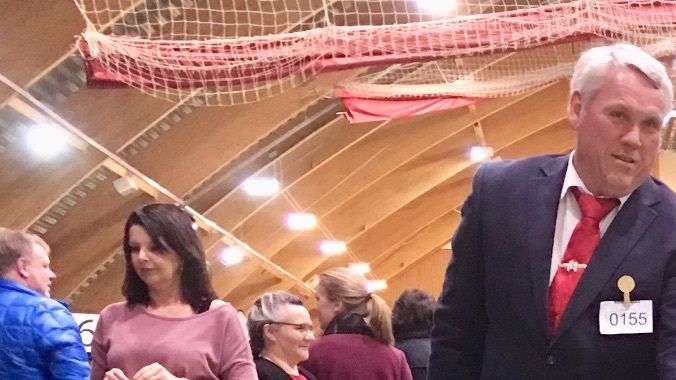 Ulla BIM, på årets siste utstilling i 2018 